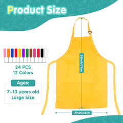 Ecoofor kids apron with two pockets for tools and brushes