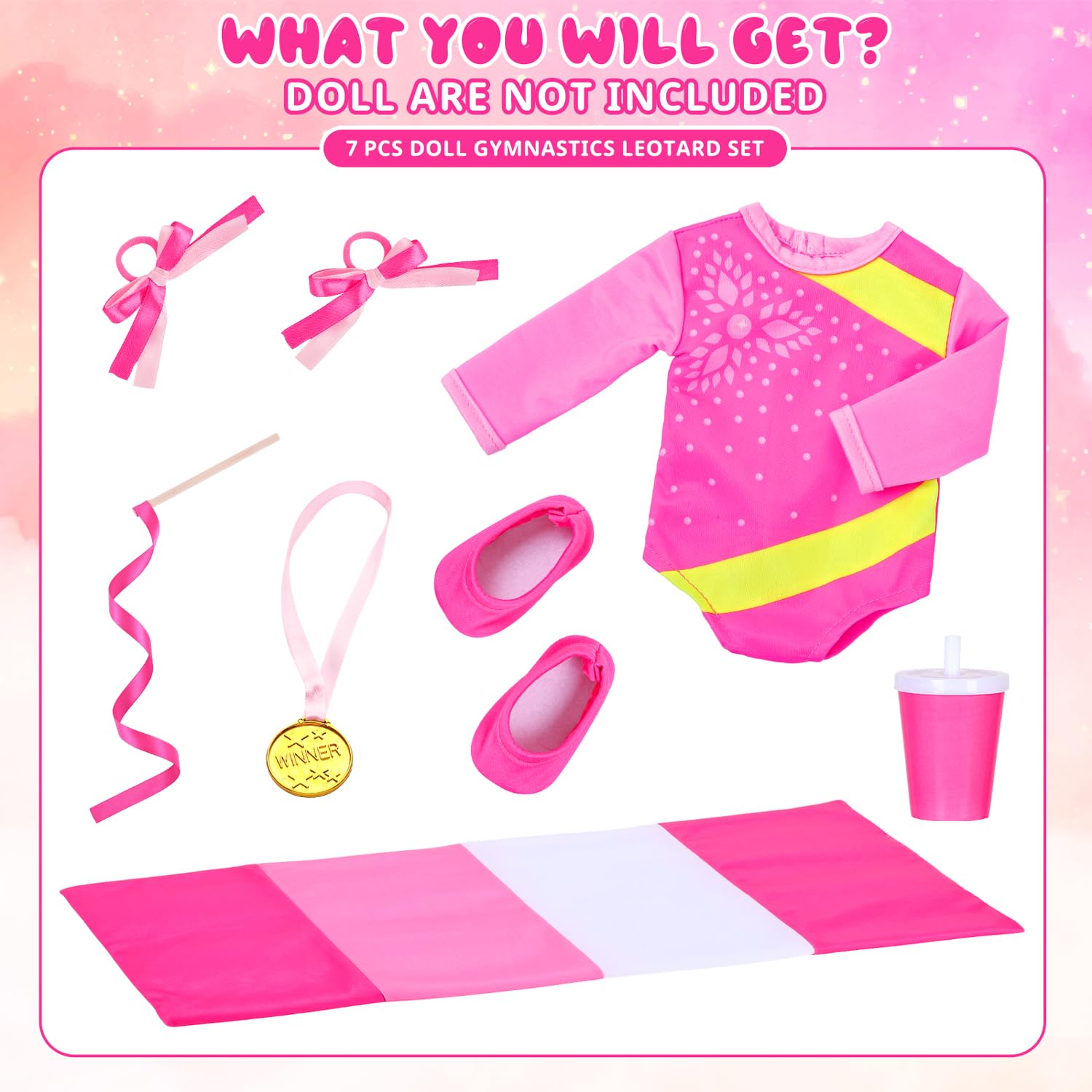 Ecore Fun hair bows add color and character to dress up routines.