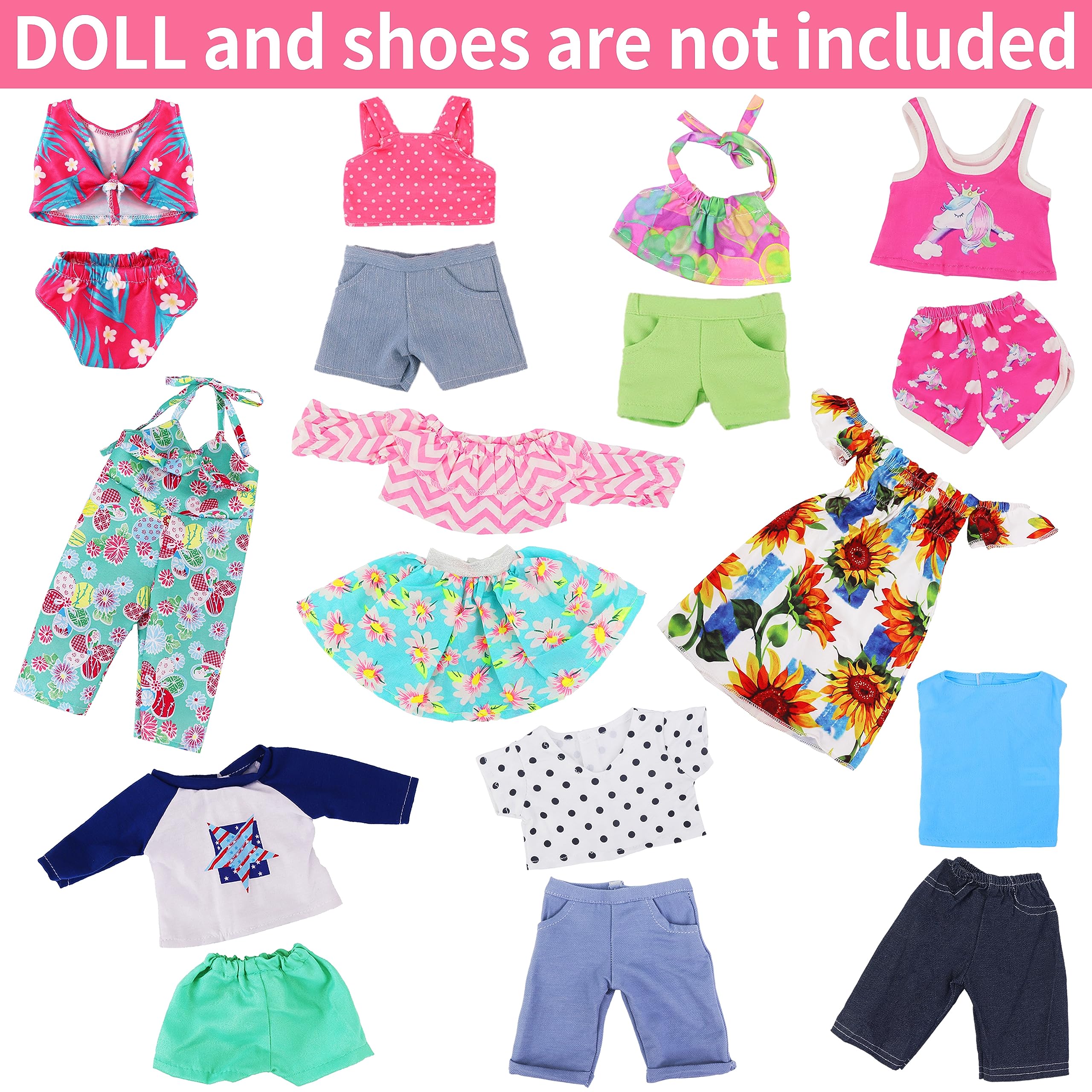 Ecore Fun 18-inch doll swimsuit set for sunny pretend adventures