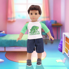 Ecore Fun three shoes to complete outfits for 18-inch boy dolls.