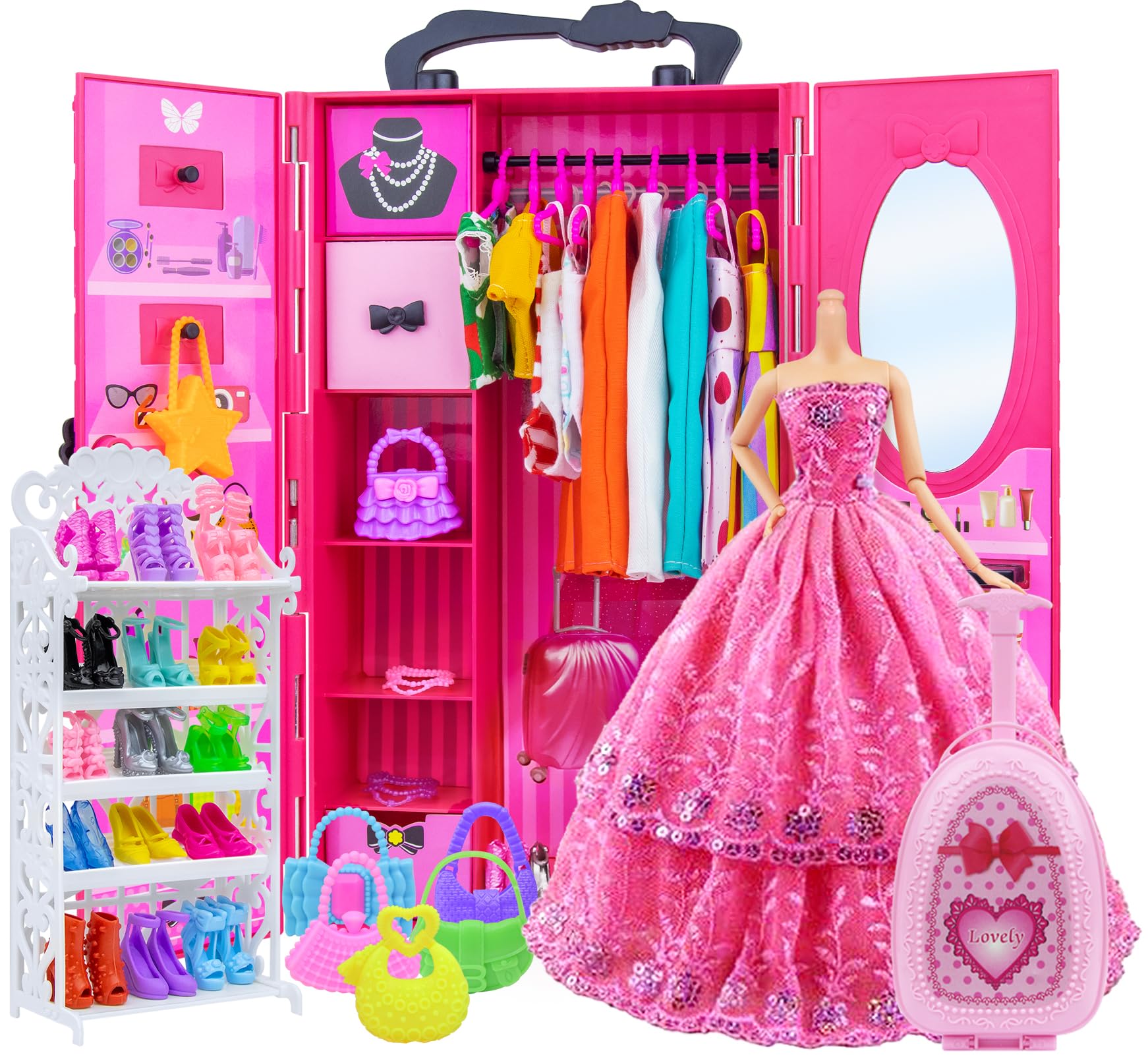 Ecore Fun long party dresses adding elegant options for doll storytelling.