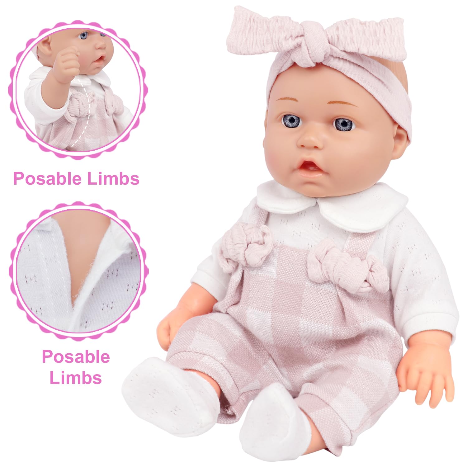 Ecore Fun doll socks provide cozy detail and easy care for busy parent-child moments