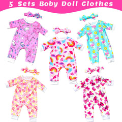 Ecore Fun rainbow jumpsuit with matching headband offers bright styling options.