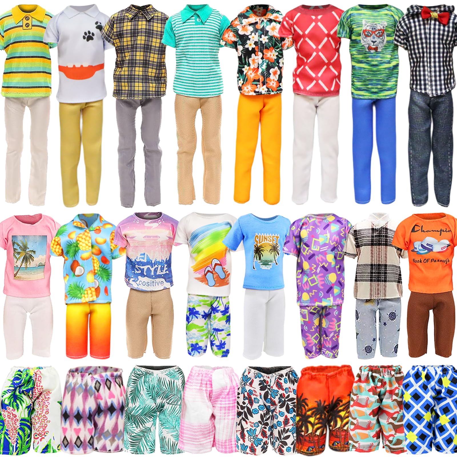 Ecore Fun swimwear trunks for quick-dry doll adventures.