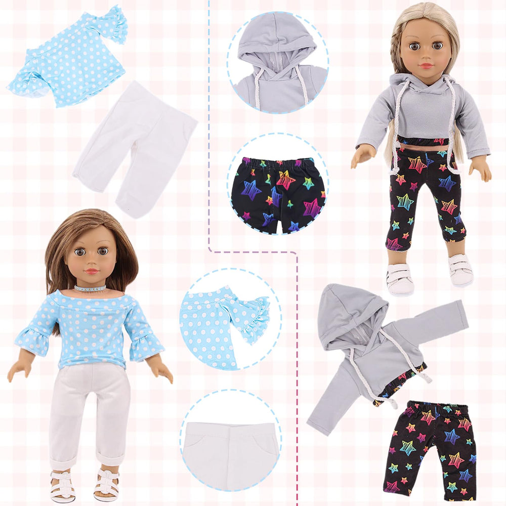 Ecore Fun doll clothing accessories bundle adds finishing touches to outfits.