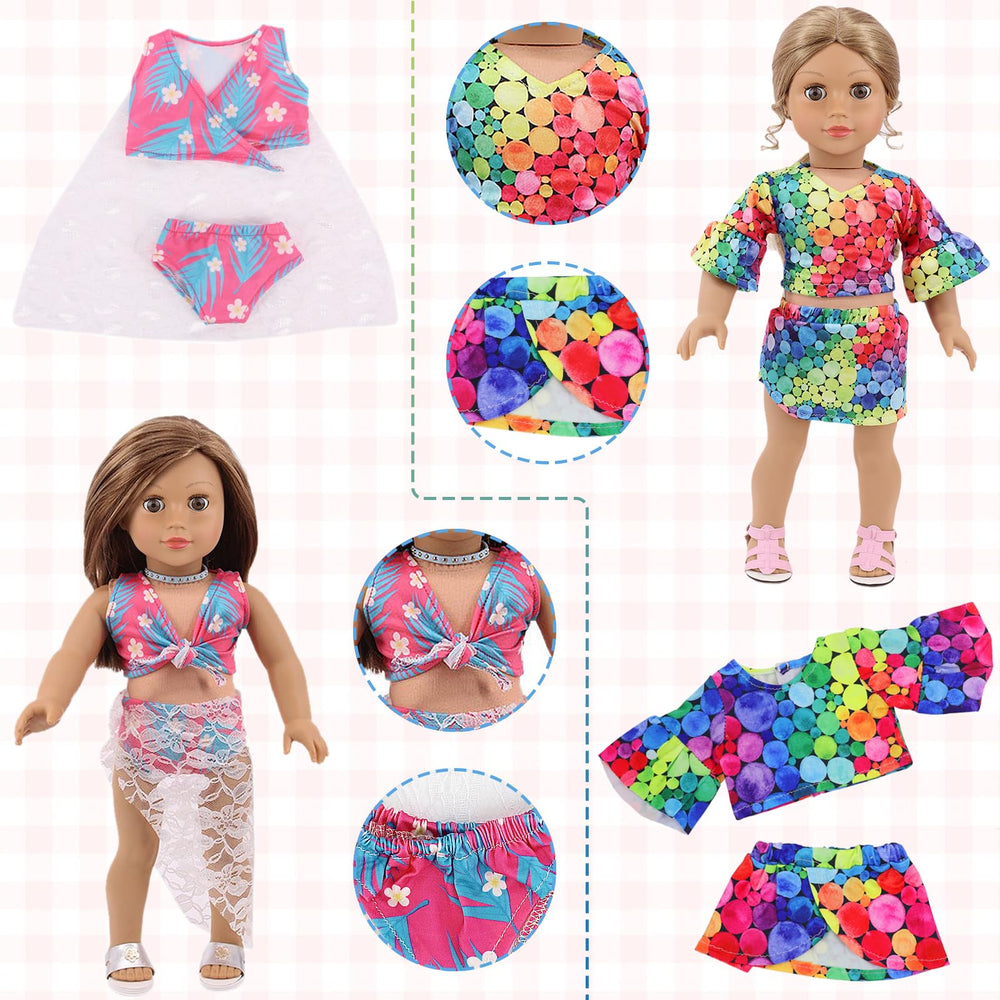 Ecore Fun 18-inch doll shorts designed for comfortable daily dress-up.
