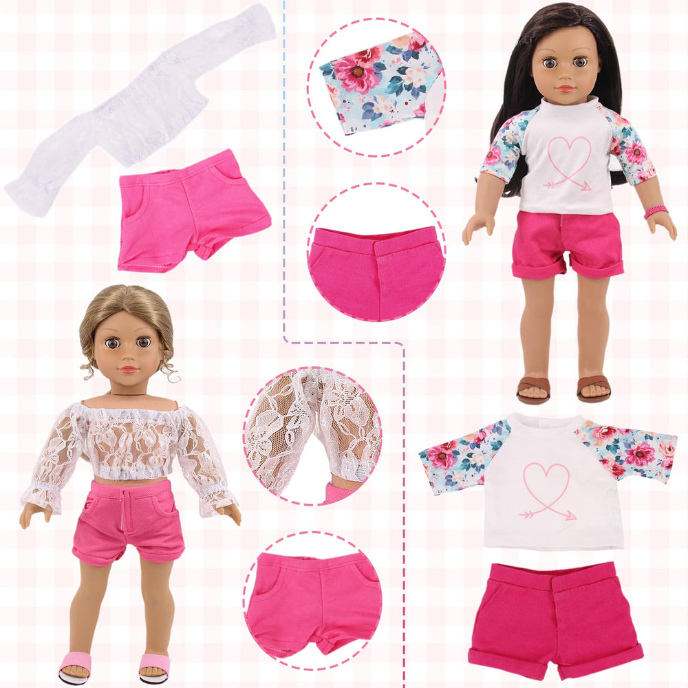 Ecore Fun 18-inch doll swimsuit ready for sunny pretend-water adventures.