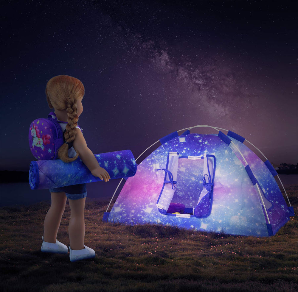 Ecore Fun doll sleeping bag for cozy pretend camping scenes