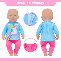 ECORELF 14-inch doll pants with elastic waist for a secure, comfortable fit