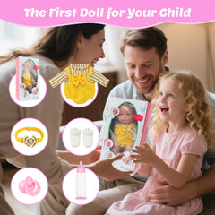 ECORELF doll pacifier included for realistic caregiving scenarios