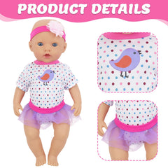 ECORELF print-top set enables vibrant mix-and-match looks for dolls.