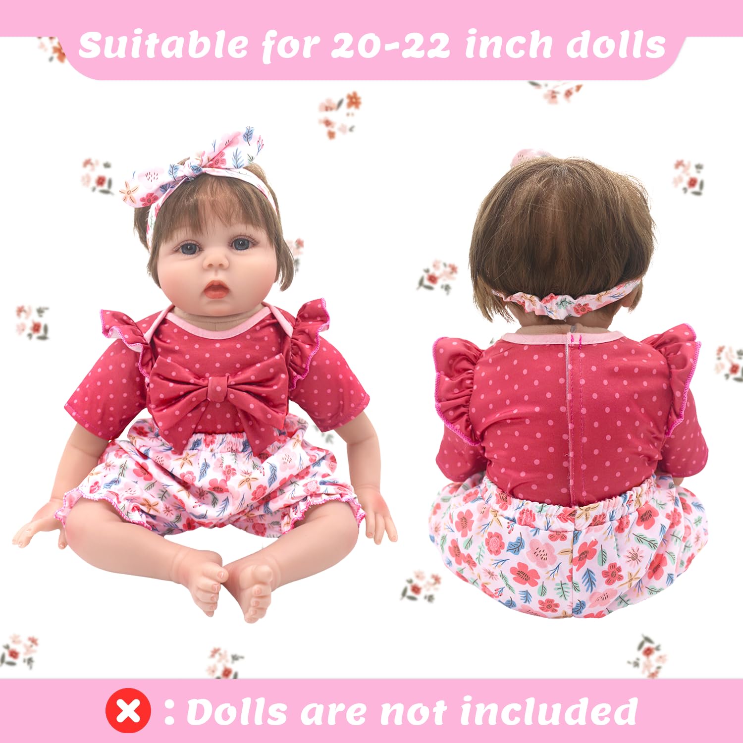 ECORELF headband offers adjustable fit for comfortable styling on 20-22 inch dolls