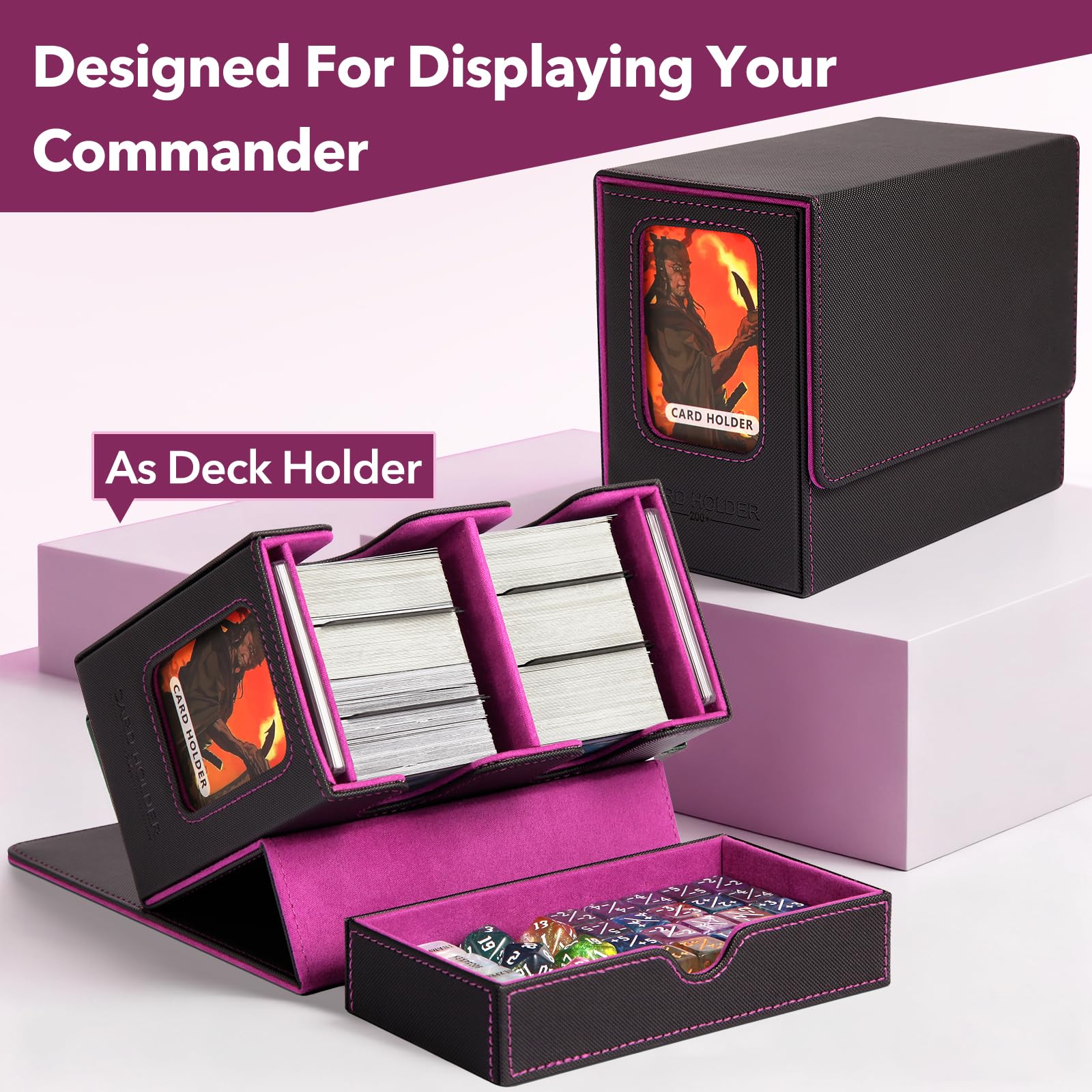 ECXHYDG MTG case holds up to two hundred double-sleeved cards for organized play.