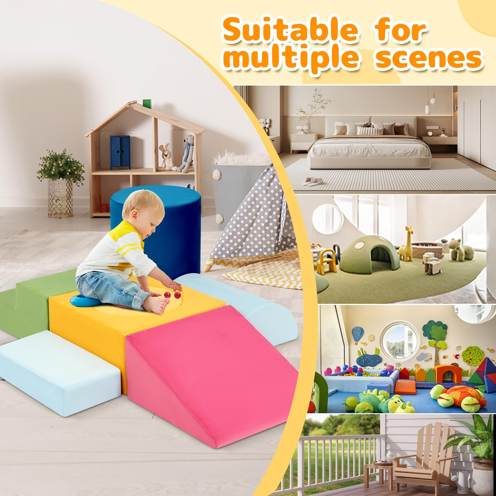 Edbuosy high-density foam rebounds for lasting bounce after play.