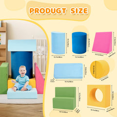 Edbuosy climbing blocks covered in soft velvet fabric for easy cleaning and durability.