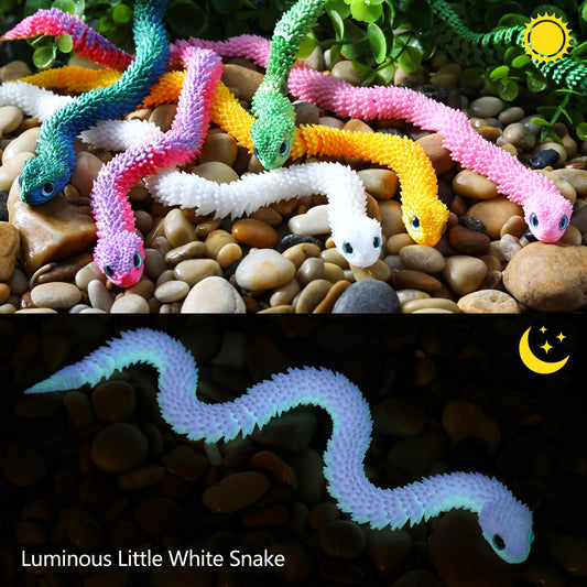 EDGRYJK glow-in-dark snake glows softly for magical decor