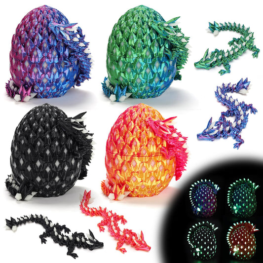 EDGRYJK dragon eggs glow-set for magical display and imaginative play.