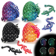 EDGRYJK dragon eggs glow-set for magical display and imaginative play.