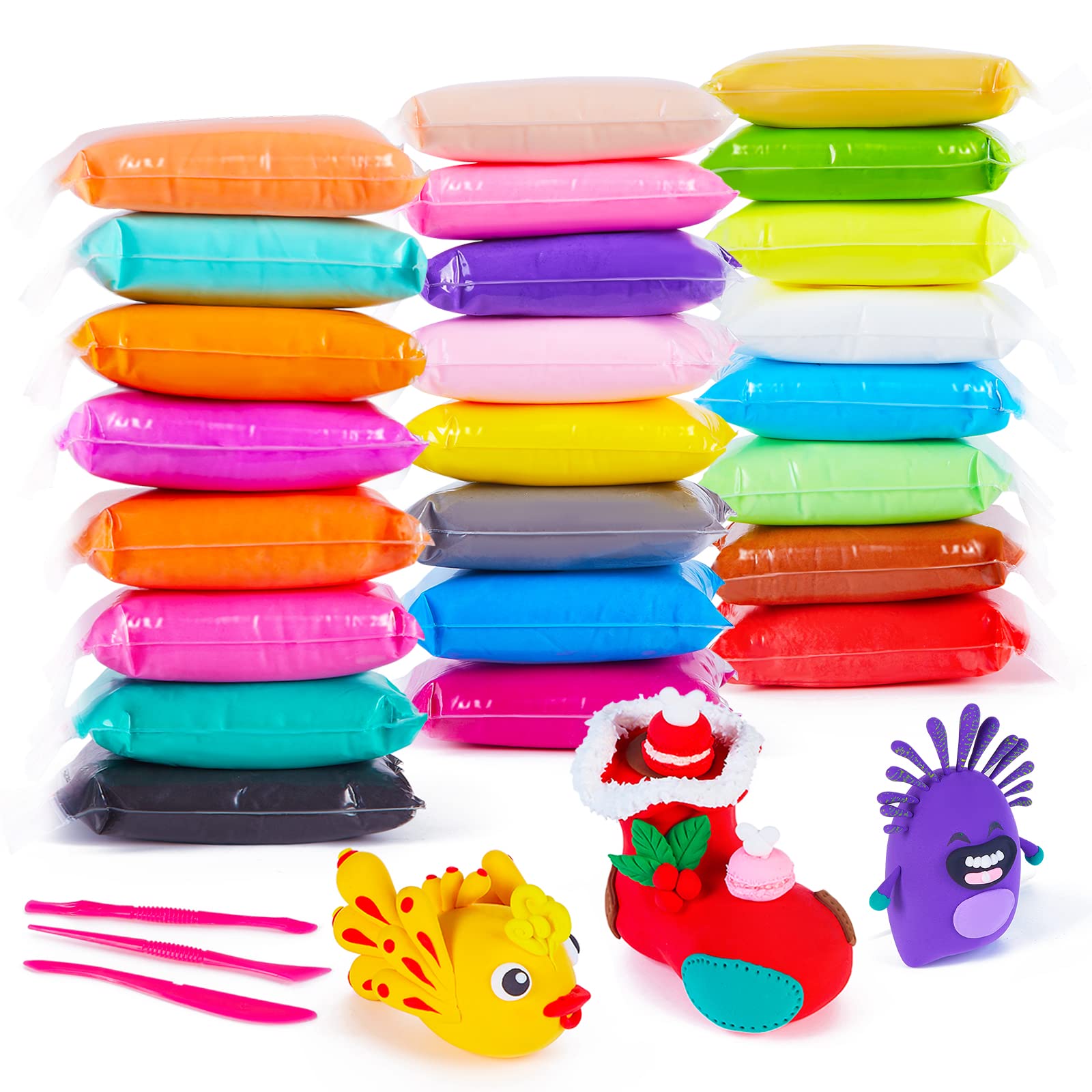 Edifon Magic Modeling Clay 24 colors pack for imaginative play and crafts.