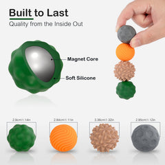 Ednzion magnetic silicone fidget balls shown for quiet focus during meetings.