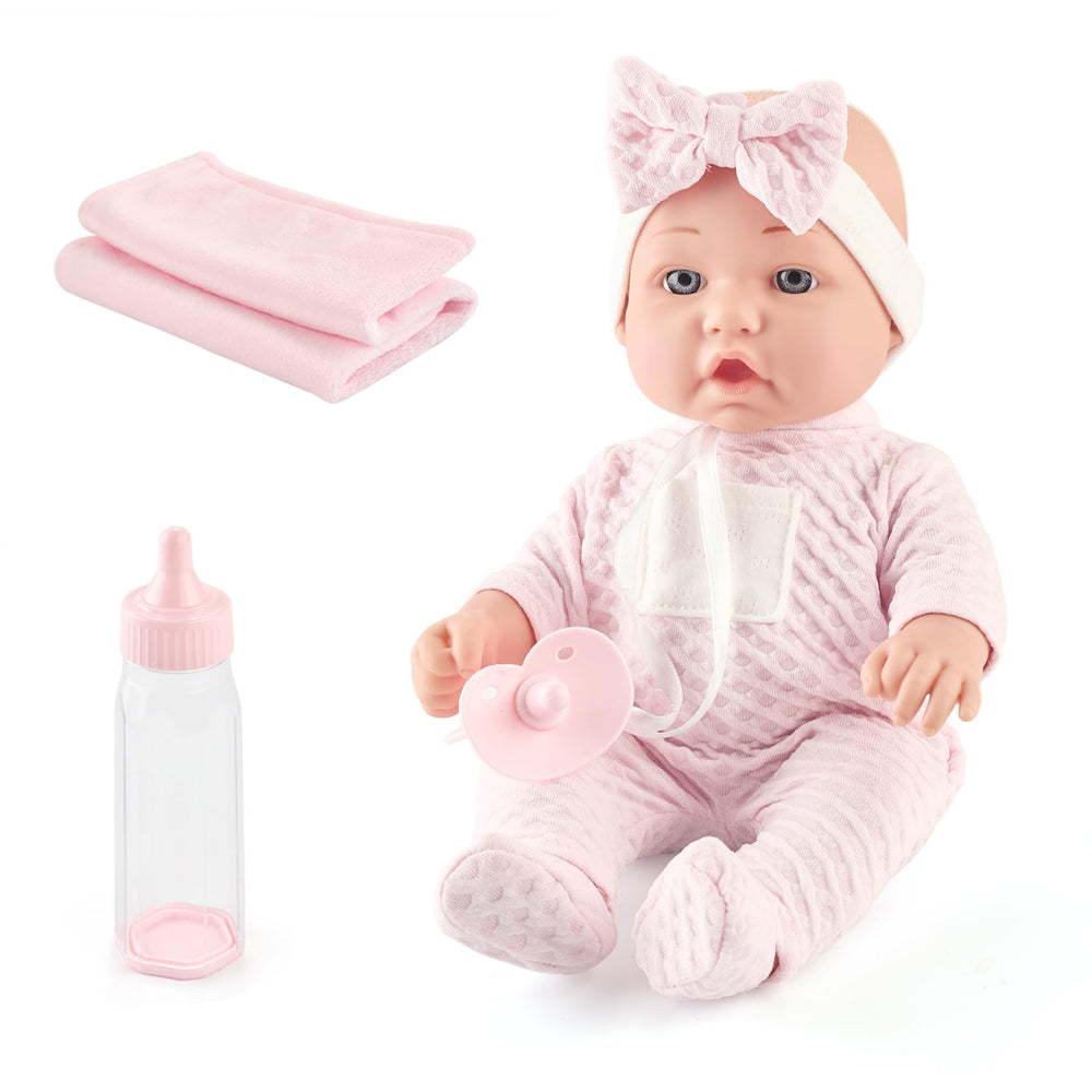 eDollable doll pacifier connected to outfits to prevent loss during play