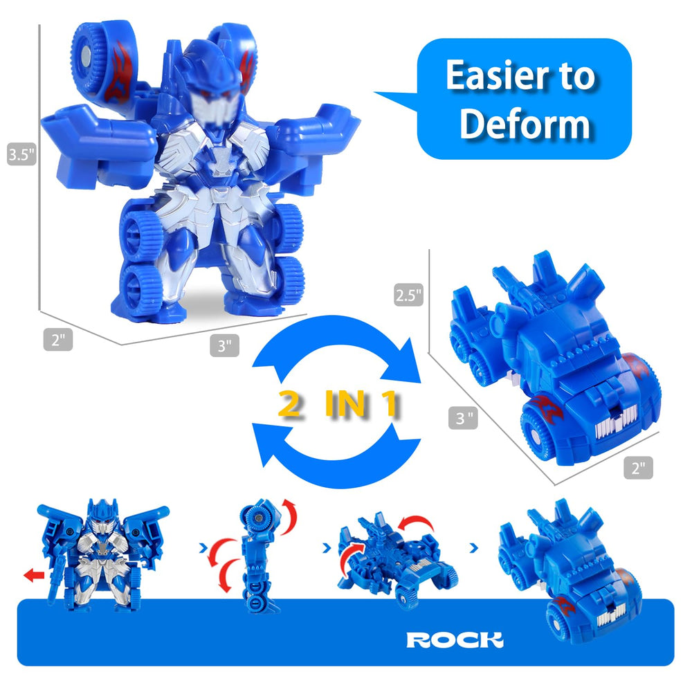 EDPOFUL Mini Car Robot in vehicle mode ready for roll play
