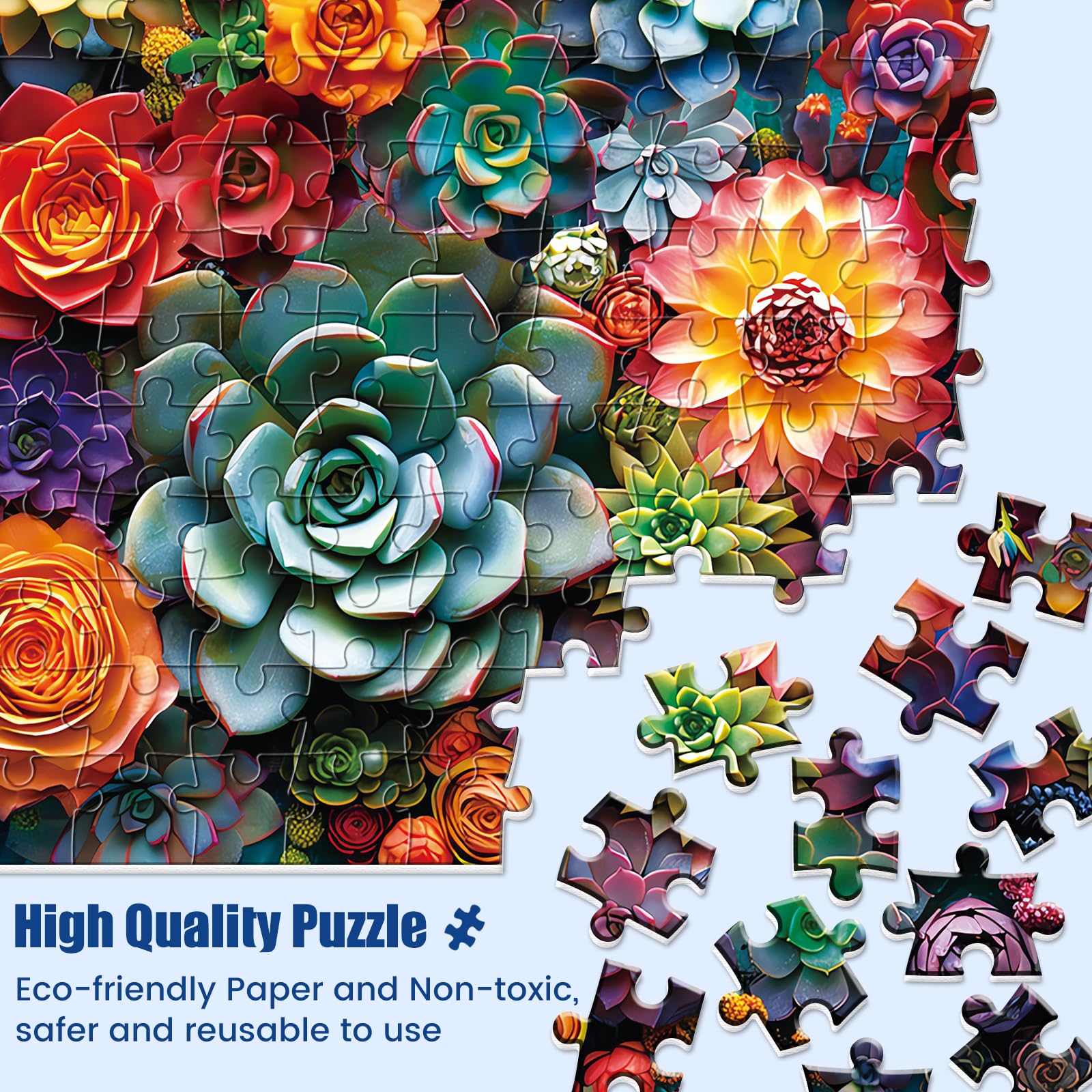 Edsjegn packaging view featuring gift-ready puzzle box and poster