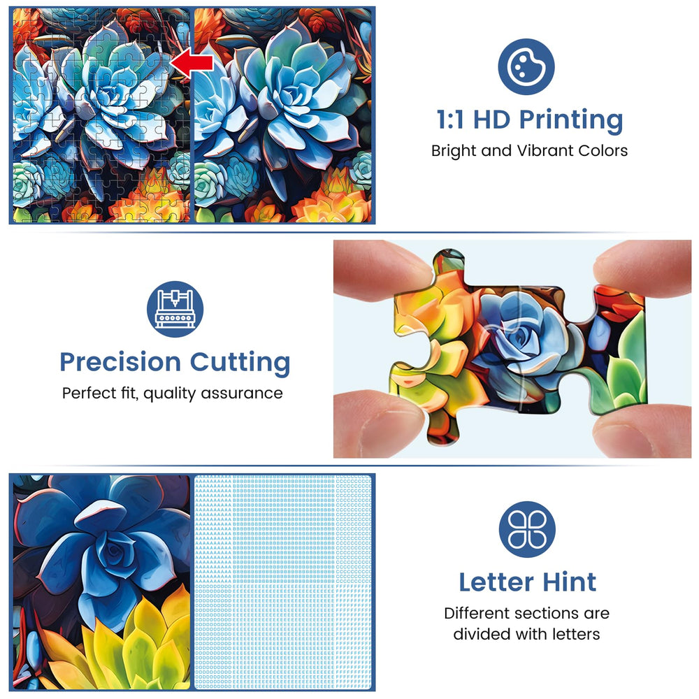 Edsjegn puzzle laser-cut edges ensure precise fit during play