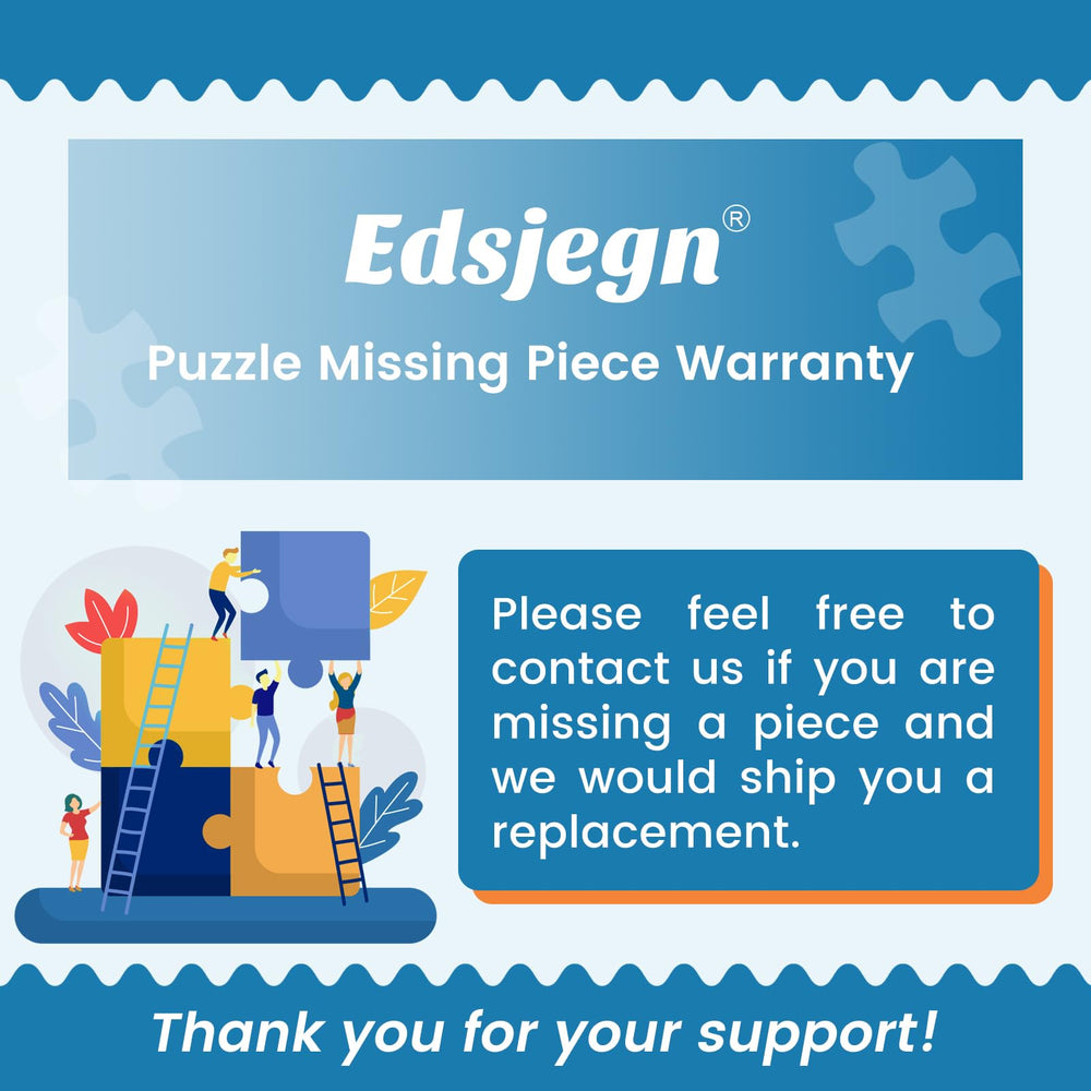 Edsjegn Recycled cardboard material emphasizes sustainable puzzle construction