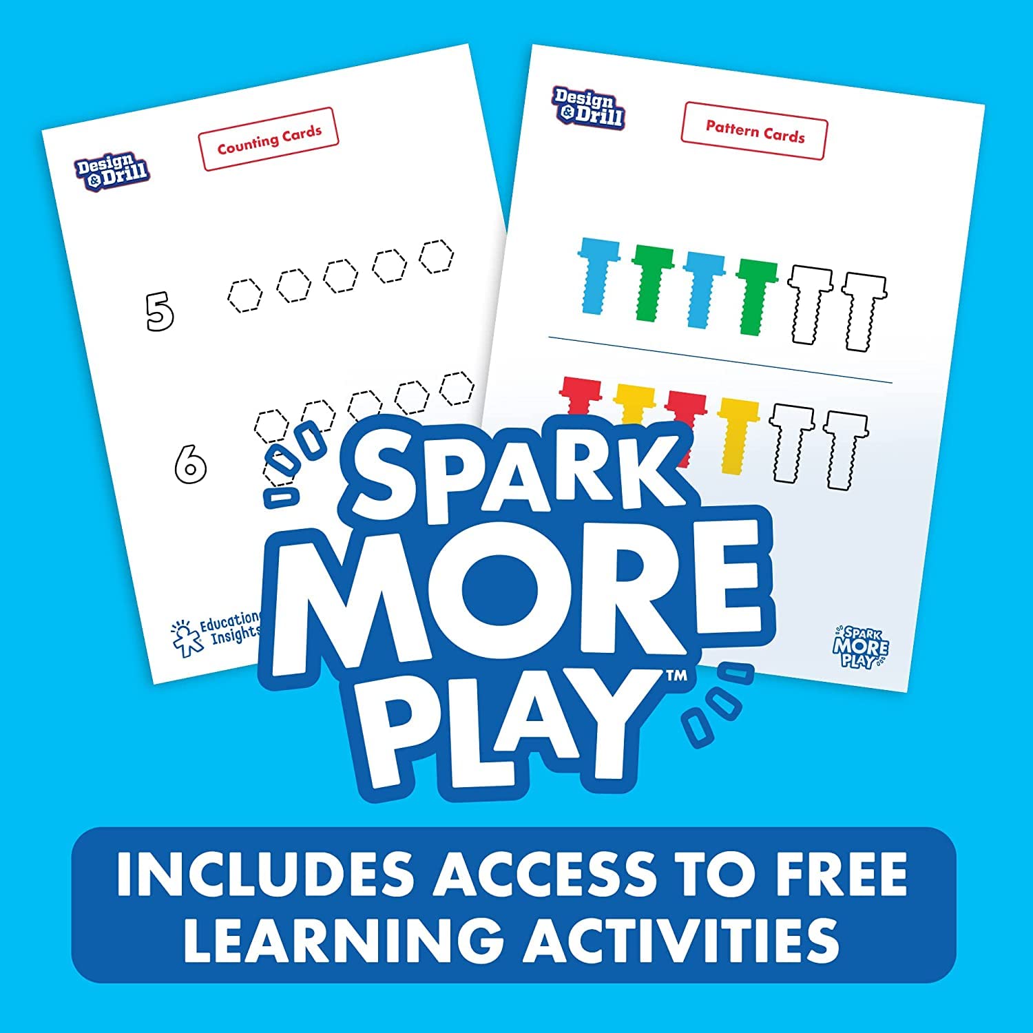 Educational Insights Bolt Buddies eco-friendly packaging unfolds into an additional play space.