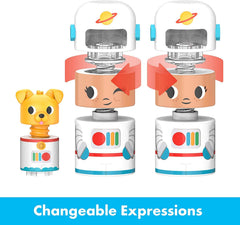 Educational Insights Bolt Buddies puppy figure adds playful storytelling to builds.