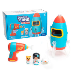 Educational Insights Bolt Buddies rocket ready for imaginative play and fine motor practice.
