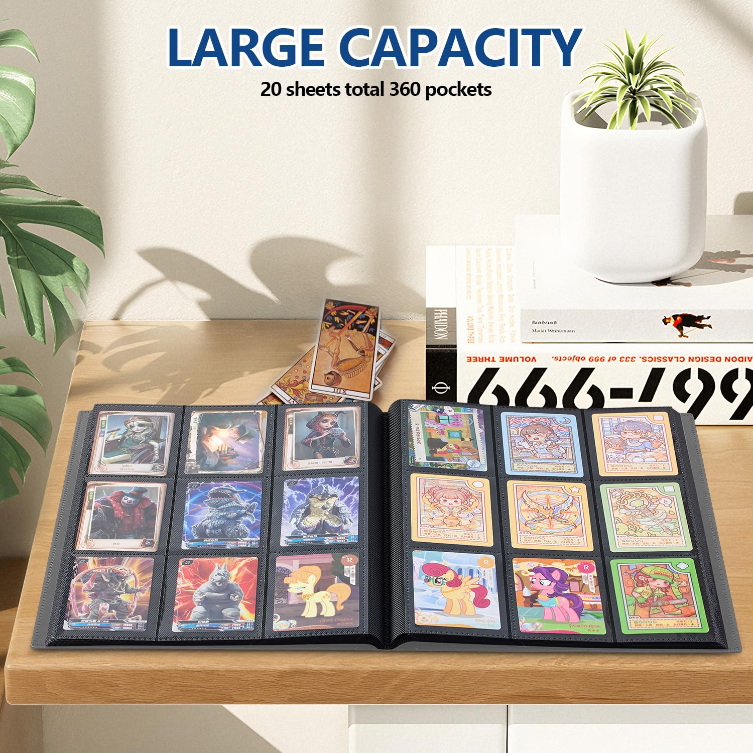EDUDIIU 18 pockets per sheet maximize space for growing collections.