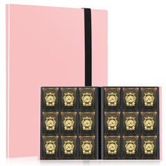 EDUDIIU pink card binder cover with premium protection and durability