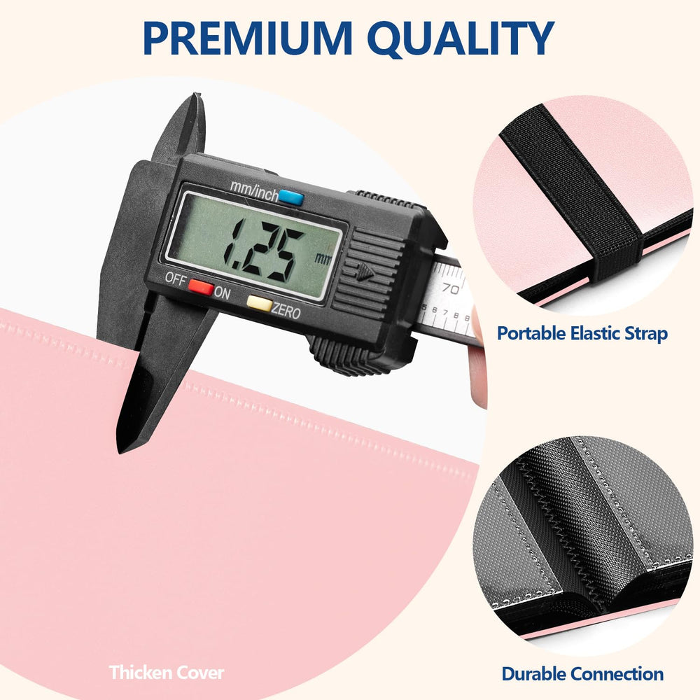 EDUDIIU pink binder elastic strap keeps cards secure during transport