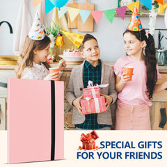 EDUDIIU pink card binder ideal gift for collectors and players
