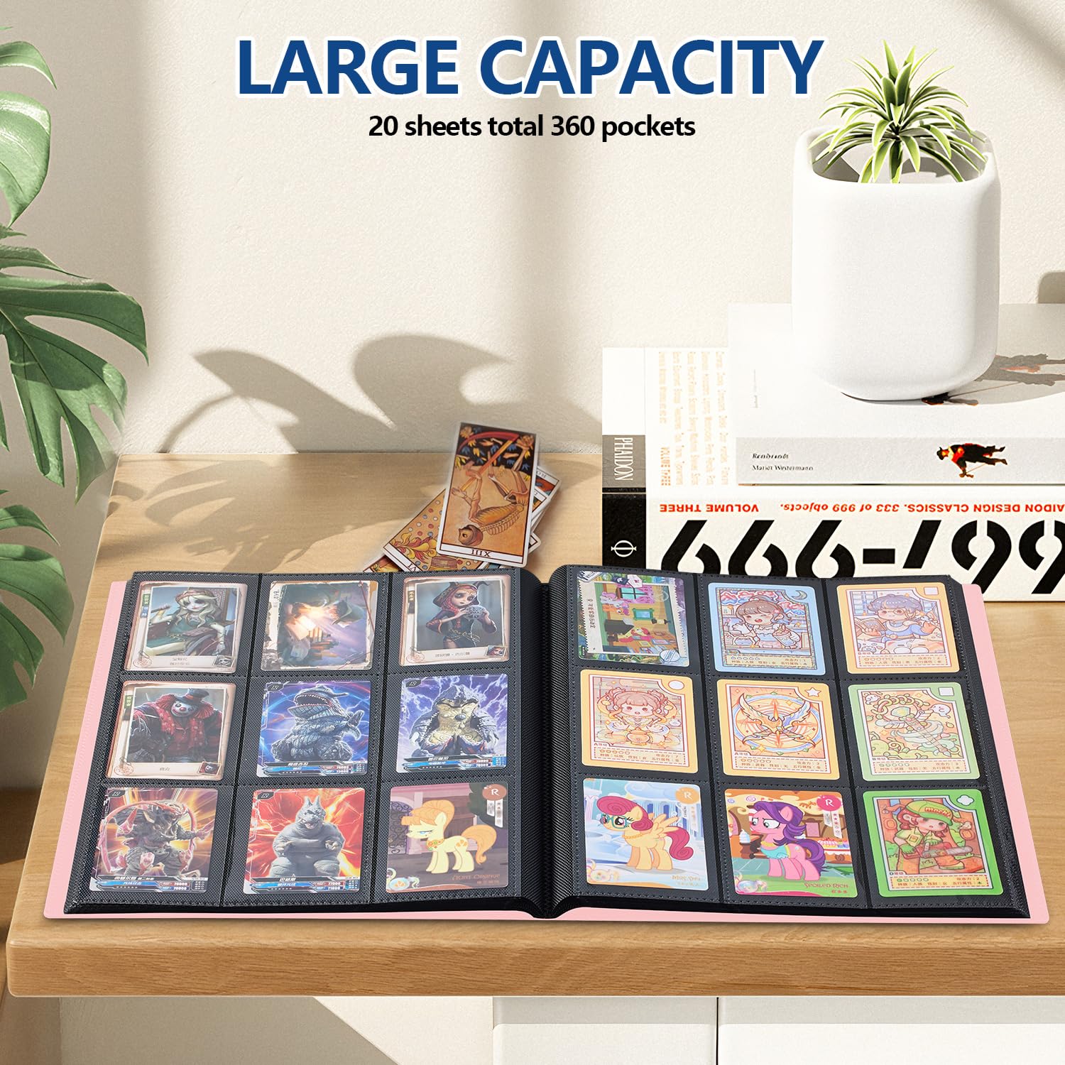 EDUDIIU pink binder slim profile saves space on shelves