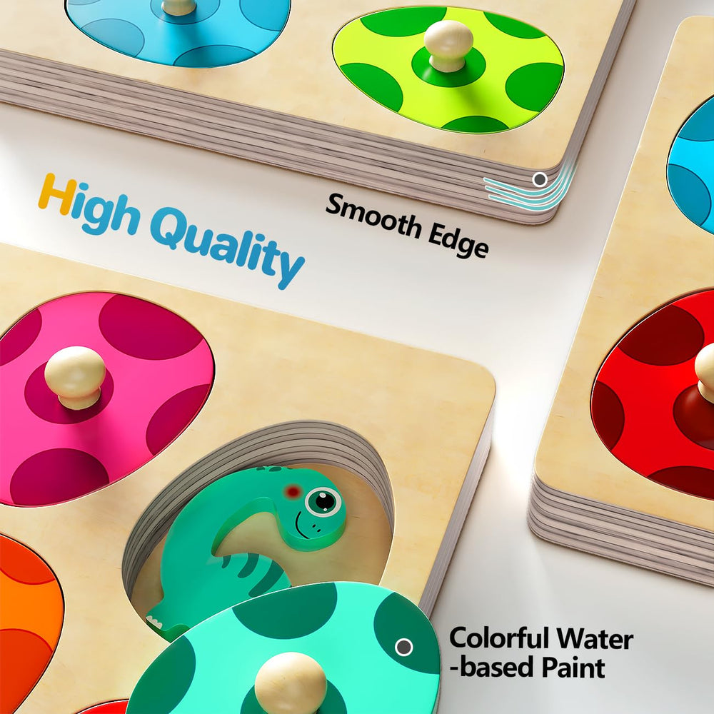 Edujoy color-matching dinosaurs encourage color recognition and fine motor practice
