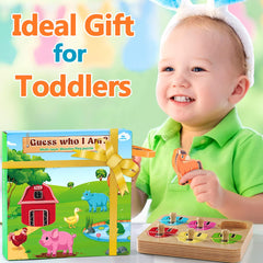 EDUJOY farm animal puzzle, ideal gift-ready packaging.