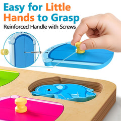 EDUJOY Natural wood with water-based paint for safe durable play