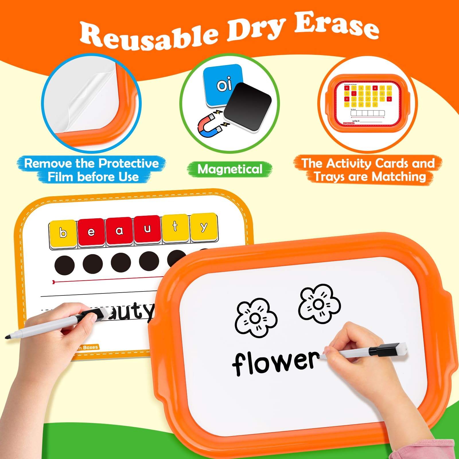 Included activity guide helps plan engaging phonics centers