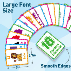 Edulok bilingual flash cards pack shot image showcases the complete learning set.