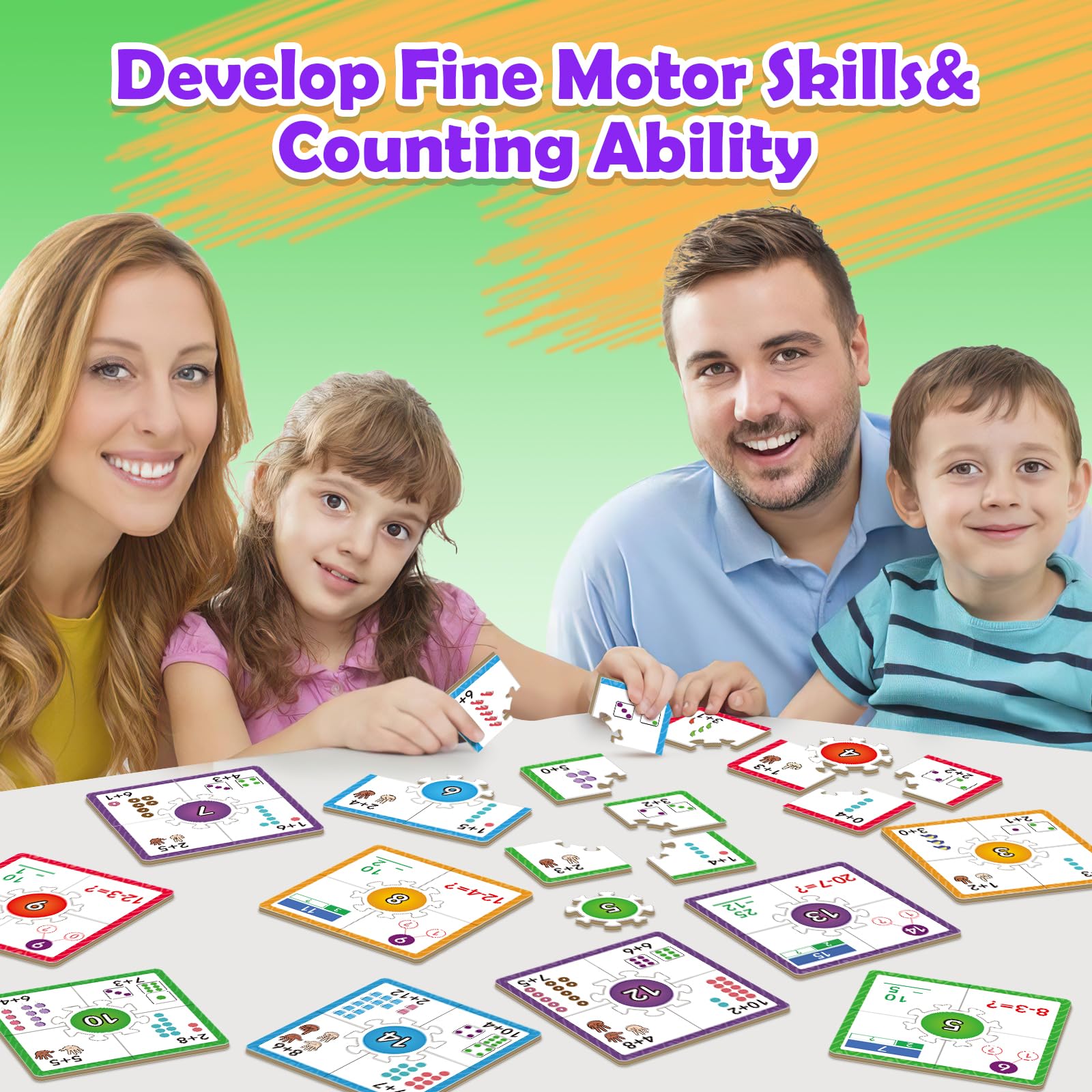 Edulok puzzle pieces with rounded corners to minimize injury risk.