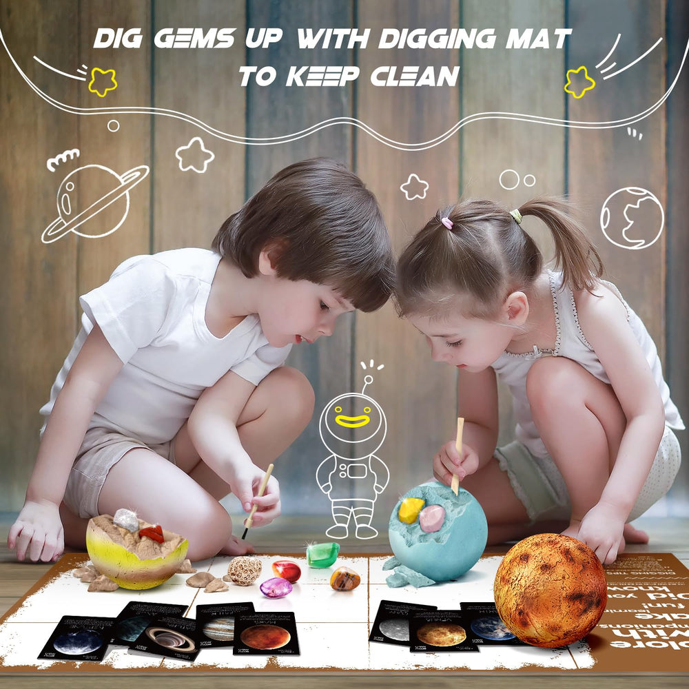 EDUMAN eco-friendly planet stickers transform digs into magnets.