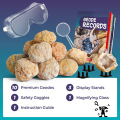EDUMAN storage bag keeps geodes organized and safe between explorations.