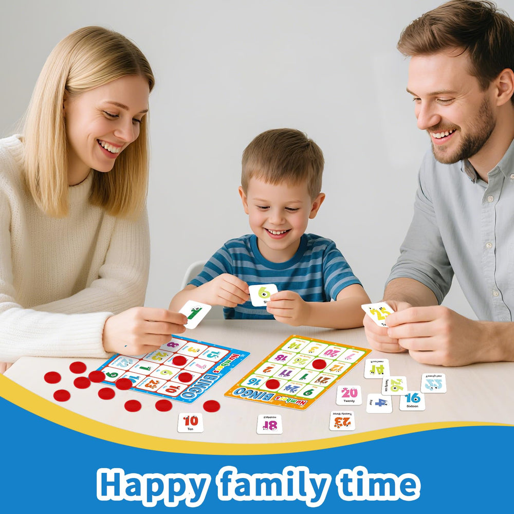 Edumix Family Learning Bingo in action supports turn-taking and focus.