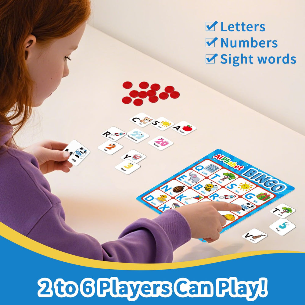 Edumix Number Bingo Board highlighting numbers for quick recognition.