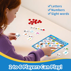 Edumix Number Bingo Board highlighting numbers for quick recognition.