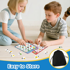 Edumix Six double-sided bingo boards shown for diverse learning activities.