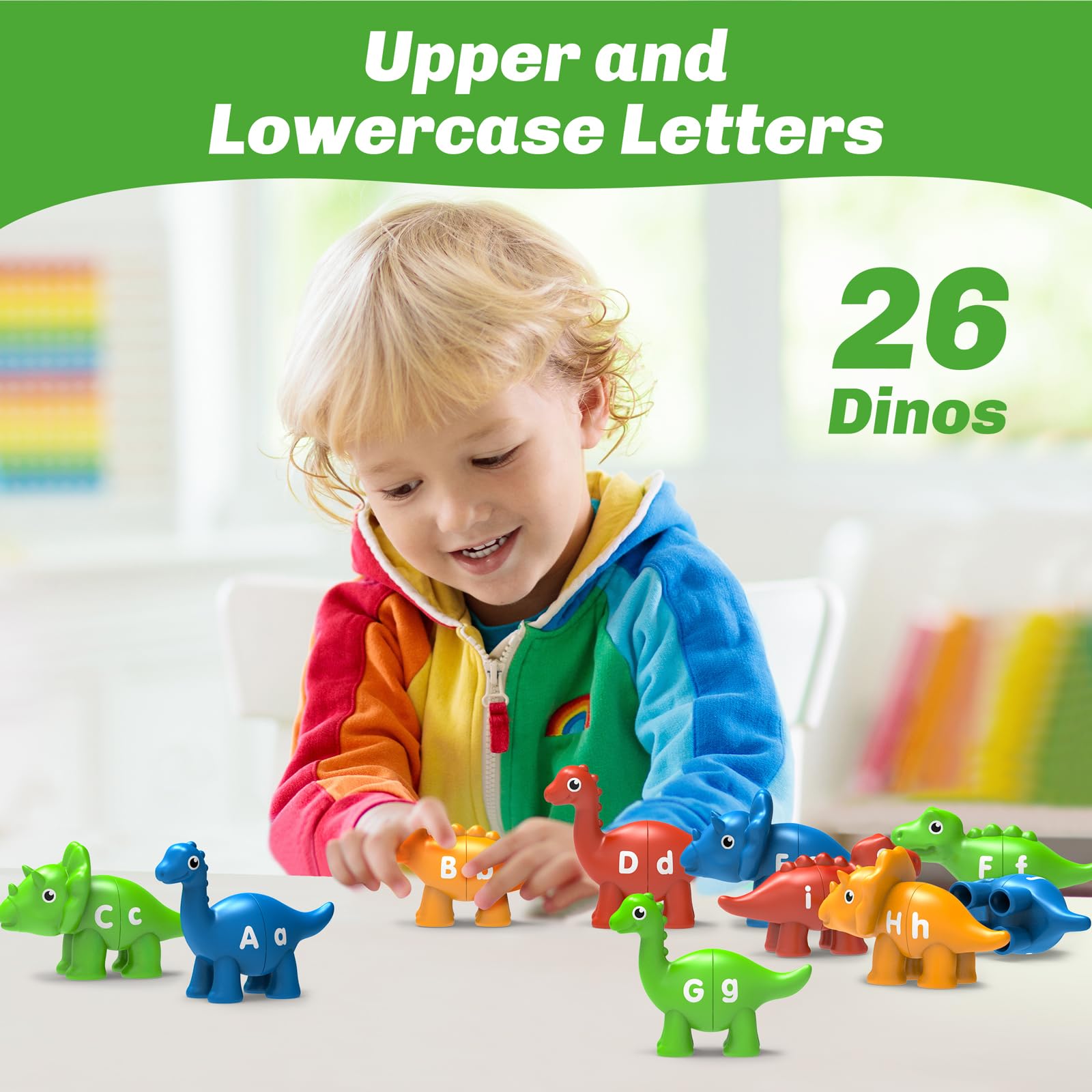 Edumoteso dinosaur classroom learning aid supports hands-on literacy in preschool.